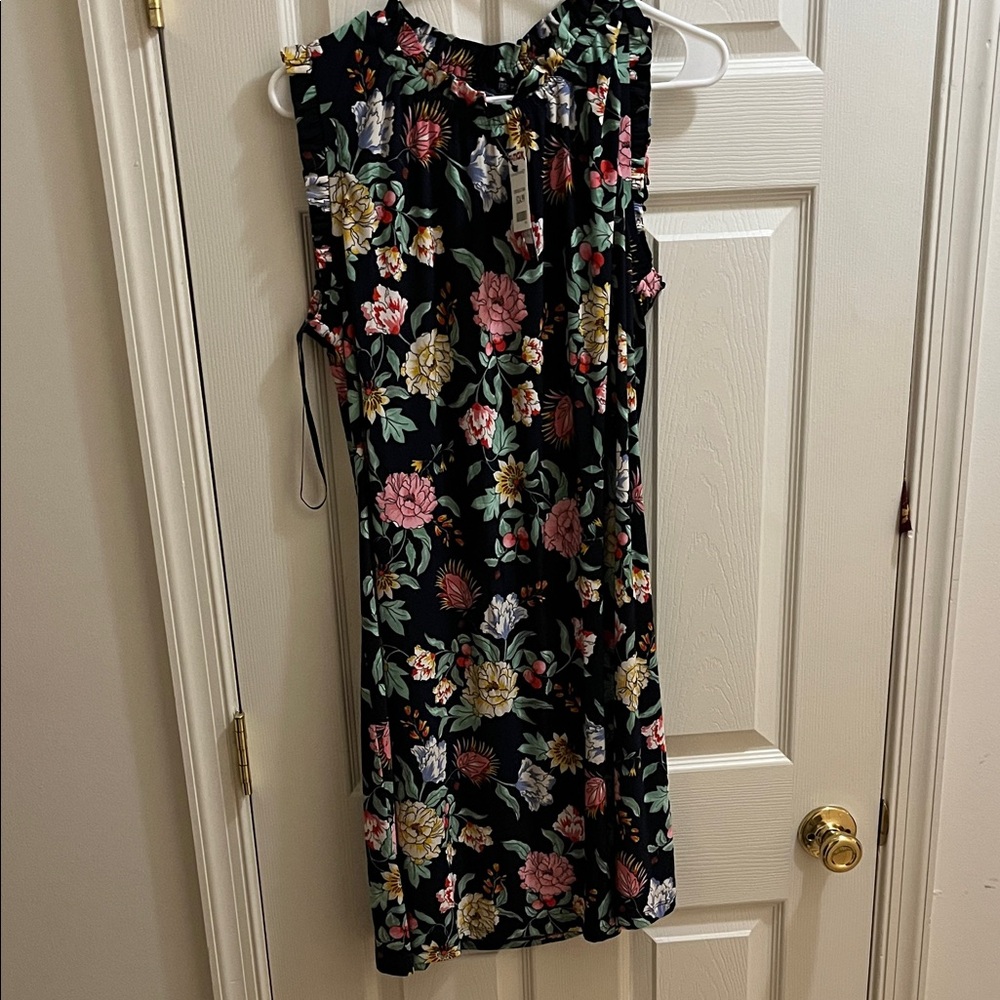 Tommy Hilfiger Black Floral Midi Dress